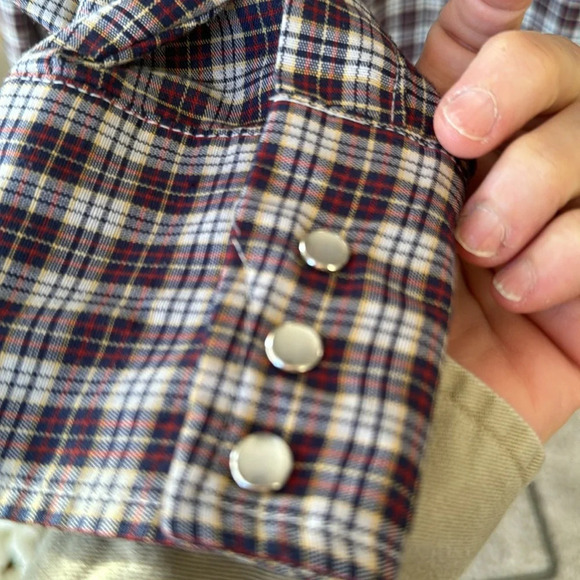 Vintage Big Mac Authentic Workwear Men’s XL Long Sleeve Pearl Snap Shirt Plaid - Picture 2 of 7